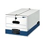 Bankers Box Stor/File Medium-Duty FastFold File Storage Boxes, String & Button, Letter Size, White/Blue, 20/Carton (0070409)~#|#~E77E17B4-95CB-4D7E-80E3C04C6FA58816_sc7