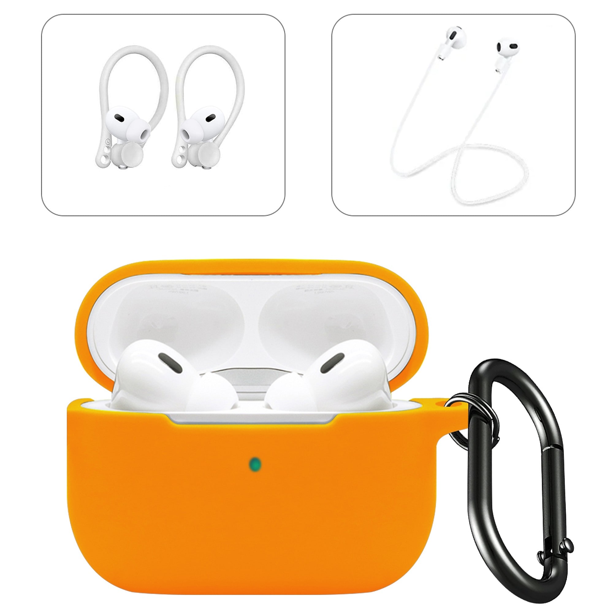SaharaCase Venture Series Silicone Case Kit for AirPods Pro 3, Anti-Shock Material, Blazing Orange (HP00210) Sansujyuku sansujyuku.com