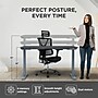 Uncaged Ergonomics Rise Up 24"-49"H Electric Adjustable Height Standing Desk with Black Bamboo Desktop (Rugbk)~#|#~E782F103-E038-4C8D-A2064B984B84AAEC_sc7