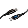 Naztech DigiWATT USB-C to USB-C Digital LED Cable, 12 ft., Black (16105)~#|#~E783EF5D-546C-4D84-930B483089F69806_sc7