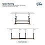 Viva Comfort 7 ft. Steel Foldable Physical Therapy Parallel Bars, 350lb Capacity, Black (ME905-01-MK)~#|#~E78E6320-296A-45FF-9D65ED6CC1EC8C51_sc7