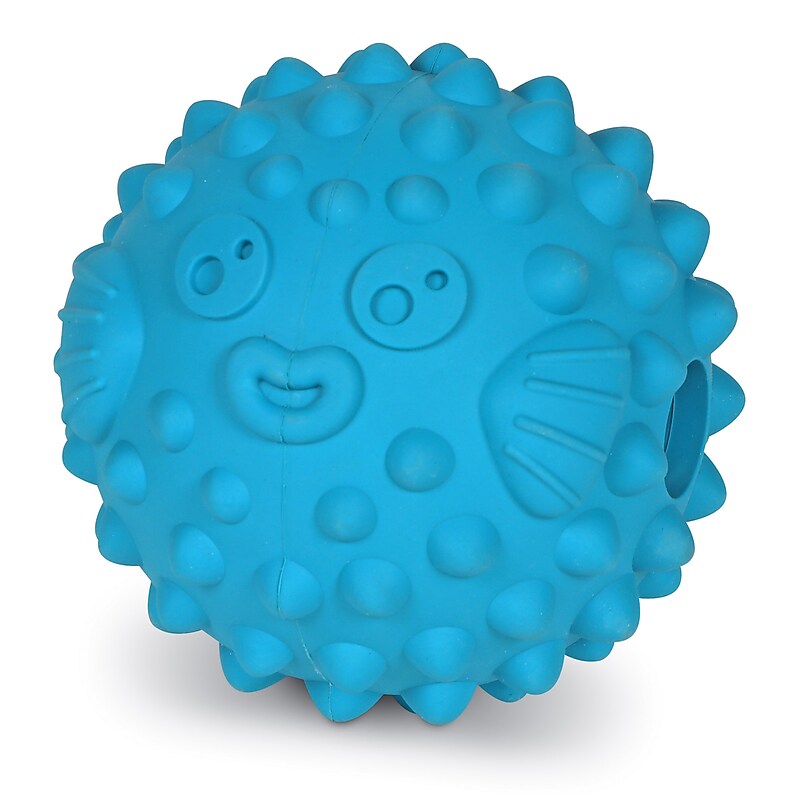 Brightkins Tough & Tumble™ Treat Dispenser Large Pufferfish image 1