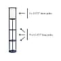 Simple Designs 62.5" Matte White Floor Lamp with Cylindrical Shade (LF2010-WHT)~#|#~E790730E-36AC-40CF-9B58B74B47E35A3C_sc7