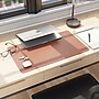 Smead Small Vegan Leather Anti-Slip Desk Pad, 23.6" x 13.7", Brown (SMD64837)~#|#~E7907B5A-9670-4F0C-8EBABBAA694153AC_sc7