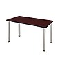 Regency Kee 42" x 24" Training Table- Mahogany/ Chrome~#|#~E792684A-0212-41AD-8433734A4DEA78C5_sc7