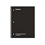 Staples 1-Subject Notebook, 8" x 10.5", College Ruled, 70 Sheets, Black (ST27499C)~#|#~E79B70EE-1E95-4A57-AAA8424A7E104918_sc7