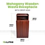 Alpine Industries Trash Can, 32 Gallon, Mahogany (ALP476-DH-MA)~#|#~E79CEE02-7542-403F-A4CFF6344AEF26E8_sc7