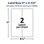 Avery Laser/Inkjet Multipurpose Labels, White, 2 Labels/Sheet, 100 Sheets/Pack (94266)~#|#~E79DD67E-B24B-45EF-ABEBB7B0739997B3_sc7