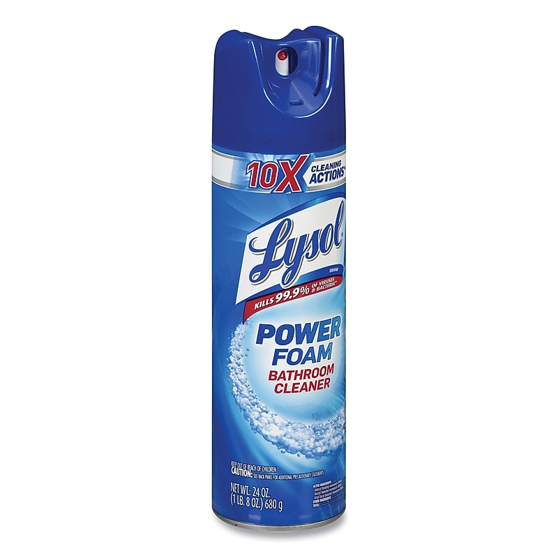 Lysol Power Foam Bathroom Cleaner, Island Breeze Scent, 24 oz. (RAC02569) image 1