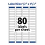 Avery Easy Peel Laser Return Address Labels, 1/2" x 1-3/4", White, 8,000 Labels/Pack (5167)~#|#~E7A6ED9A-4874-42DE-AC70CC9D5B4AA601_sc7