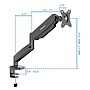 Mount-It! Adjustable Single Monitor Desk Mount with Gas Spring Arm, 13" to 32", 17.6 lbs., Black (MI-1881BLK)~#|#~E7AB3114-4F07-4F66-96E512BC122D4587_sc7