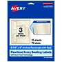 Avery Laser/Inkjet Sealing Labels, 5-7/8" x 4", Pearlized Ivory, 75 Labels/Pack (19479370777)~#|#~E7B1658F-D525-409A-9A60B39CAED5207A_sc7