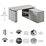 Bush Business Furniture Stratus 60"W Electric Adjustable Standing Desk with Storage, Platinum Gray (SUT019PG)~#|#~E7B9F936-CDEA-4020-B1725B443CF954E4_sc7