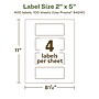 Avery EcoFriendly Laser/Inkjet Multipurpose Labels, 2" x 5", White, 400/Box (94241)~#|#~E7C3577C-91FA-4919-88955359EB186879_sc7