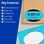 Avery Printable Oval Multipurpose Labels, 4" x 6", Bright Blue, 80/Pack (94057)~#|#~E7C3C3C7-473B-46FD-984CE2103A46FBB9_sc7