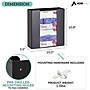 Viva Essentials Double Box Vertical Glove Dispenser, Acrylic, Black, 2/Pack (902-02-BLK-2PK)~#|#~E7C5B7C6-F089-4490-BB7C7636BA4ED065_sc7