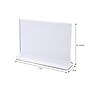 Staples Double-Sided Acrylic Horizontal Sign Holder, 7" x 5", Clear (ST63183)~#|#~E7CB1D32-AAE1-4E23-A02AE7190A008E54_sc7