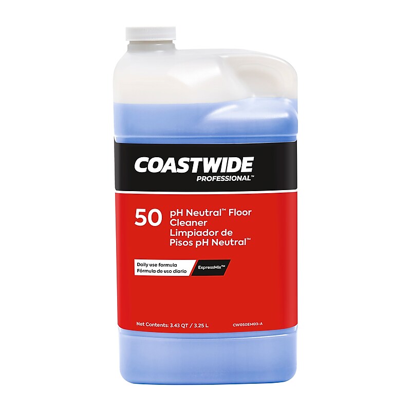 Coastwide Professional™ Floor Cleaner pH Neutral Concentrate for ExpressMix, 3.25L, 2/Carton (CW050EM03-A) image 1