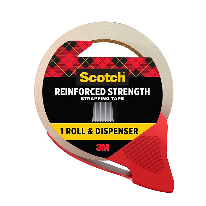 Scotch Heavy Duty Strapping Tape, 1.88" x 30 yds., 3" Core, Translucent (8950-RD-6GC) image 1