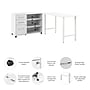 Bush Business Furniture Hustle 48"W Computer Desk and Storage Cabinet with Drawers and Shelves, White (HUS007WH)~#|#~E7D0A42A-FD62-4C08-9B6D78E46E5EBB25_sc7
