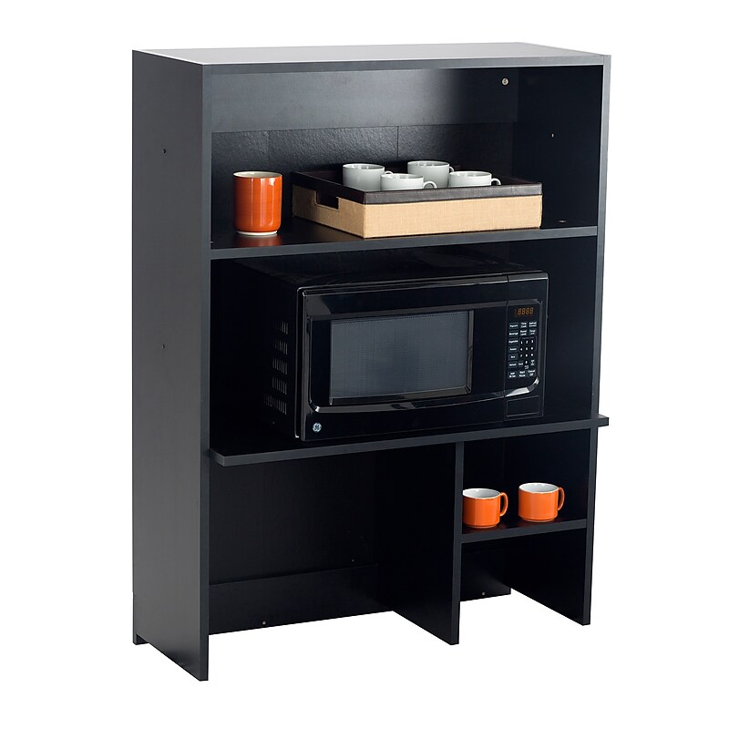 Safco 48"H Modular Break Room Appliance Hutch, Asian Night/Black (1706AN) image 1