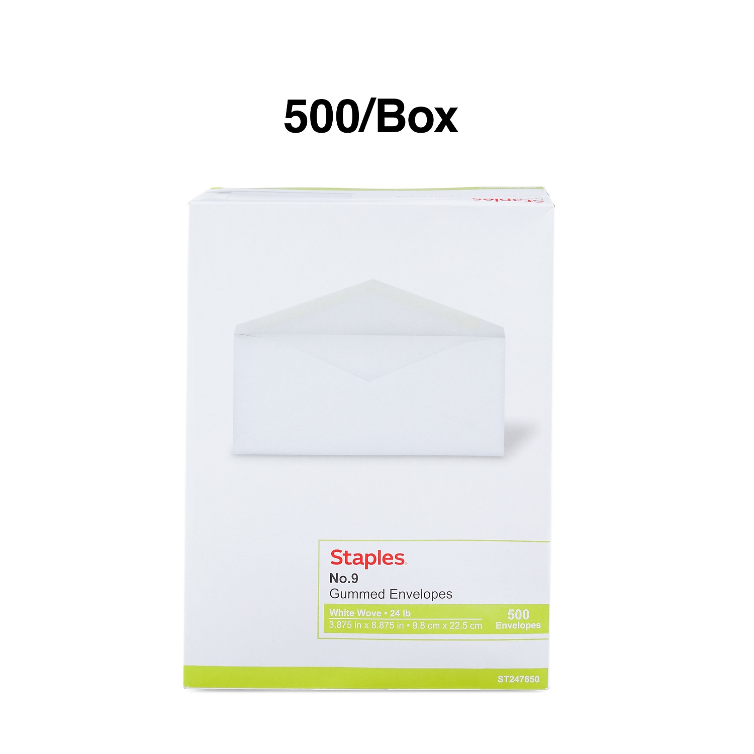 MyOfficeInnovations #9 Standard Business Gummed Envelopes 500/Box (247650/19255) - Picture 4 of 4
