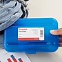 Staples Snap Plastic Cases, 2 1/4"H x 5 5/8"W x 8 1/4"L, Blue (22860)~#|#~E7DAA393-4C8E-4724-99340E1AC088765D_sc7