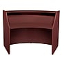 Regency Marque 72"W Curved Reception Desk Workstation, Mahogany (77290MH)~#|#~E7E19523-20AB-45FE-966662ED5E92F621_sc7
