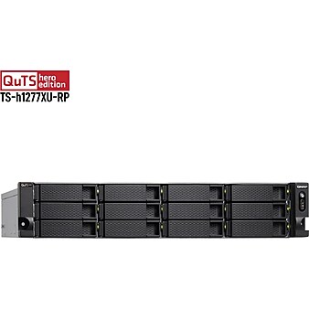 Qnap 12-Bay External NAS, White (TSH1277XURP3700X32G)
