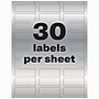 Avery PermaTrack Metallic Laser Asset Tag Labels, 3/4" x 2", Glossy Silver, 240 Asset Tags/Pack (61524)~#|#~E7F024A7-E602-4C21-A93D70AC8680ED85_sc7