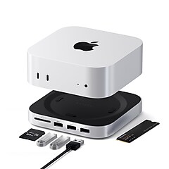 Macmini M2 8GB 256GB　Satechiキーボード＆マウス付 Satechi Mac Mini Stand & Hub with NVMe SSD Enclosure, Silver (ST