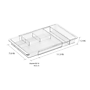 interDesign Clarity 7-Compartment Plastic Accessory Tray, Clear, 2 Piece (95608N)~#|#~E7FE3009-6704-415F-928CA766D0A72E8E_sc7