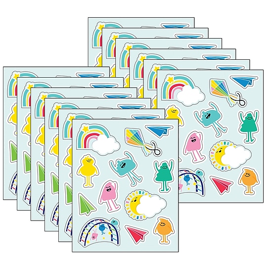 Carson Dellosa Education Happy Place Shape Stickers, Multicolored, 72/Pack, 12 Packs/Bundle (CD-168319-12)~#|#~E8003971-1DE2-4AE6-84AFC4535CB0AA87_sc7
