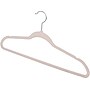 Honey-Can-Do Metal Slim-Profile Nonslip Velvet Hanger, Ivory, 25/Pack (HNG-08596)~#|#~E800E710-7806-472E-B710043768E0B62E_sc7
