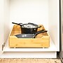 Household Essentials Glidez Bamboo and Steel Pull-Out/Slide-Out Storage Organizer for Under Cabinet Use, 1-Tier Design (HE1088)~#|#~E8060D7B-8550-4431-AD829E37C1E722BF_sc7