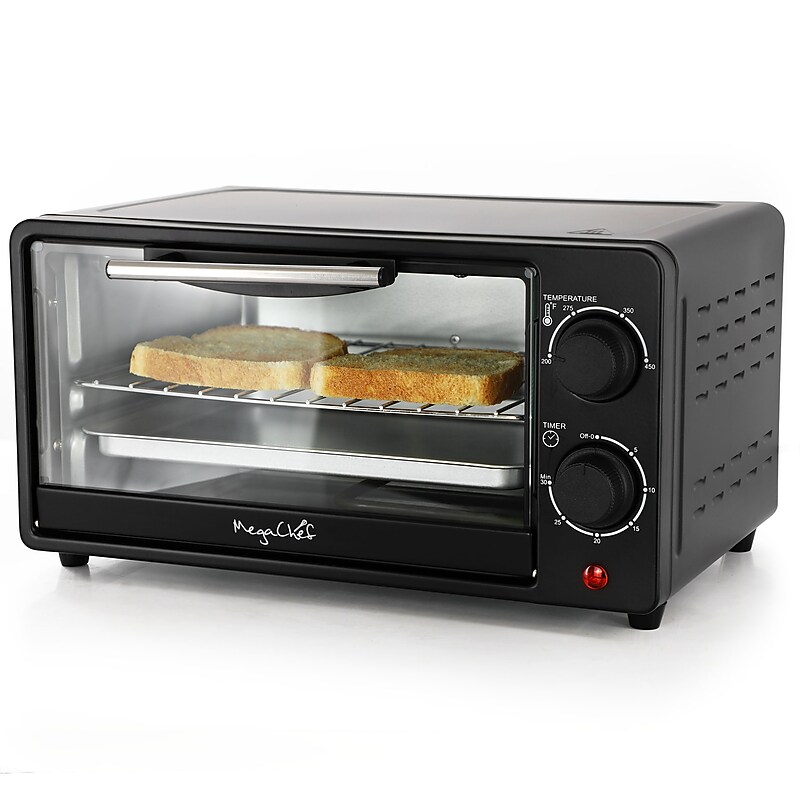 MegaChef 9 Liter Toaster Over, Black image 1