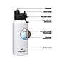 HYDRAFLOW Hybrid Stainless Steel Vacuum Insulated Dual Lid Bottle, 34 oz., Navy (300253)~#|#~E80DD853-BE0C-43D1-AE809706F290B16D_sc7
