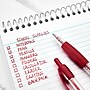 Staples Retractable Ballpoint Pens, Medium Point, Red Ink, Dozen (50792)~#|#~E80F78DC-E150-4317-BA32588502BCAFEA_sc7