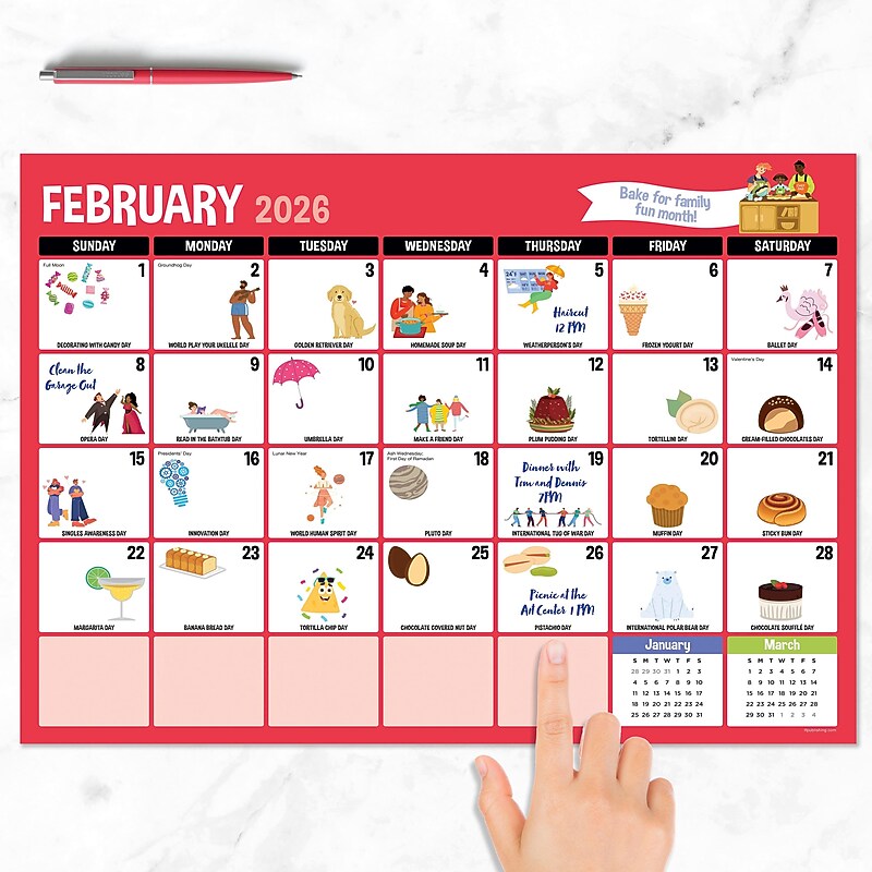 2026 TF Publishing 17" x 12" Monthly Desk Calendar, (26-8500) image 1