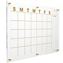 Excello Brands Acrylic Dry-Erase Calendar Whiteboard, 20" x 30", Gold Print (ACRYLBRD-CAL20X30-GLD)~#|#~E8168826-D6D3-47D4-A081E688B201D3D3_sc7