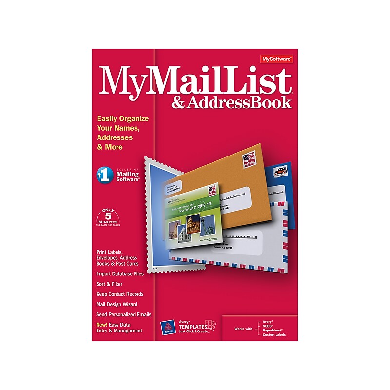 Avanquest MyMailList & Address Book for 1 User, Windows, Download (2185.E) image 1
