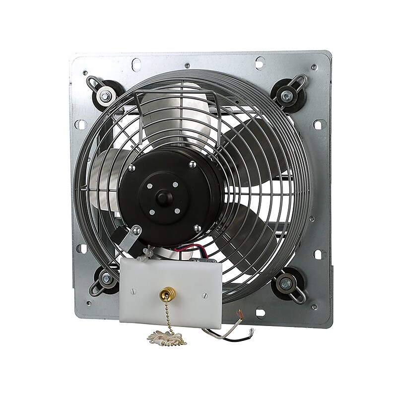 TPI Corporation CE-DS 10" Wall Fan, 3-Speed, Galvanized Gray (08689902) image 1
