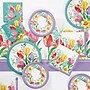 Creative Converting Beautiful Blooms Tableware Kit, Serves 8 (DTC9200E2A)~#|#~E825D53C-1729-402D-942233006A1AB240_sc7