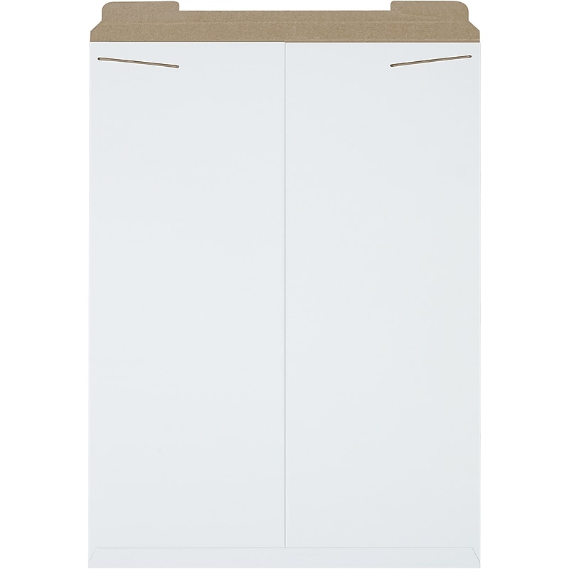 20" x 27" Clasp Fiberboard Mailer, White, 50/Carton (RM12SFW) image 1