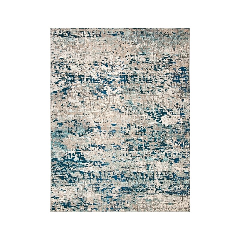 Safavieh Madison Collection 8' x 10' Rectangle Indoor Area Rug, Machine Made, Grey/Blue (MAD460K-8) image 1