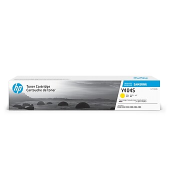 HP Y404S Yellow Toner Cartridge for Samsung CLT-Y404S (SU444), Samsung-branded printer supplies are now HP-branded