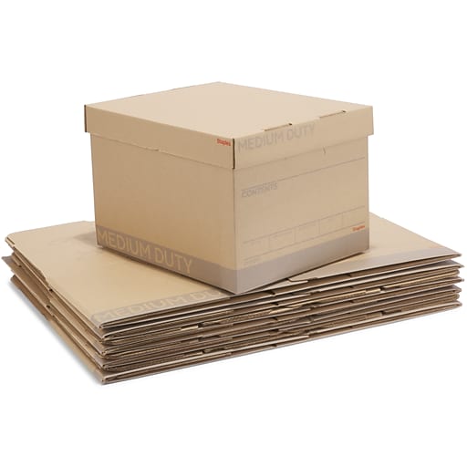 Staples Medium Duty File Box with Lift Off Lid, Letter/Legal Size