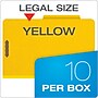 Pendaflex 60% Recycled Heavy Duty Pressboard Classification Folder, 2-Dividers, 2 1/2" Expansion, Legal Size, Yellow, 10/Box~#|#~E82EA2CB-2558-4967-A023888EA250A709_sc7