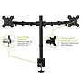 Kanto Height Adjustable Desktop Arm Dual Monitor Stand for 17" - 27" Monitors, Black (DML2000)~#|#~E82F3B38-49AD-4EB5-89999EC85814DFFD_sc7