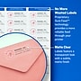 Avery Easy Peel Inkjet Address Labels, 1" x 2-5/8", Clear, 300 Labels/Pack (18660)~#|#~E8324C84-4C0E-4351-82653B83B8490FD1_sc7
